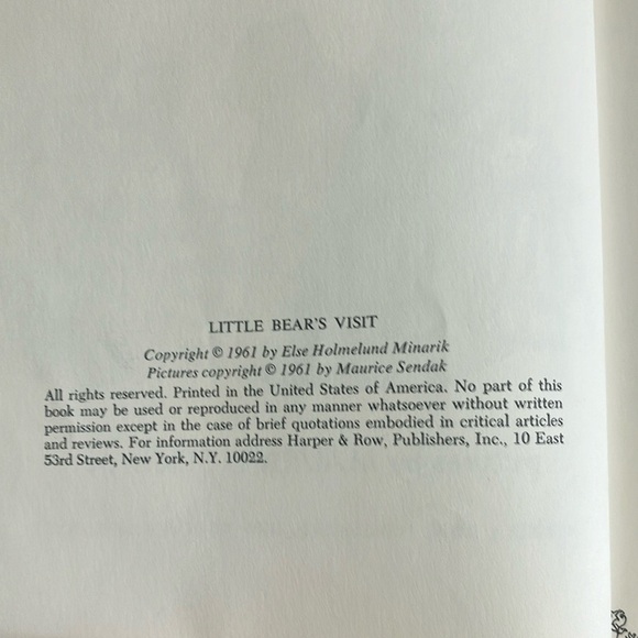Little Bear's Visit Book by Else Holmelund Minarik pictures by Maurice Sendak - Picture 5 of 16